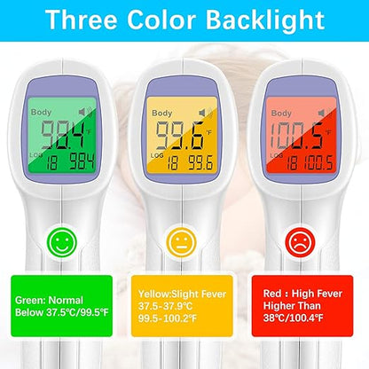 Handheld Non-Contact Thermometer, Digital Forehead Thermometer with LCD Display for Room, Offices, Shops, School, Fast Measurement