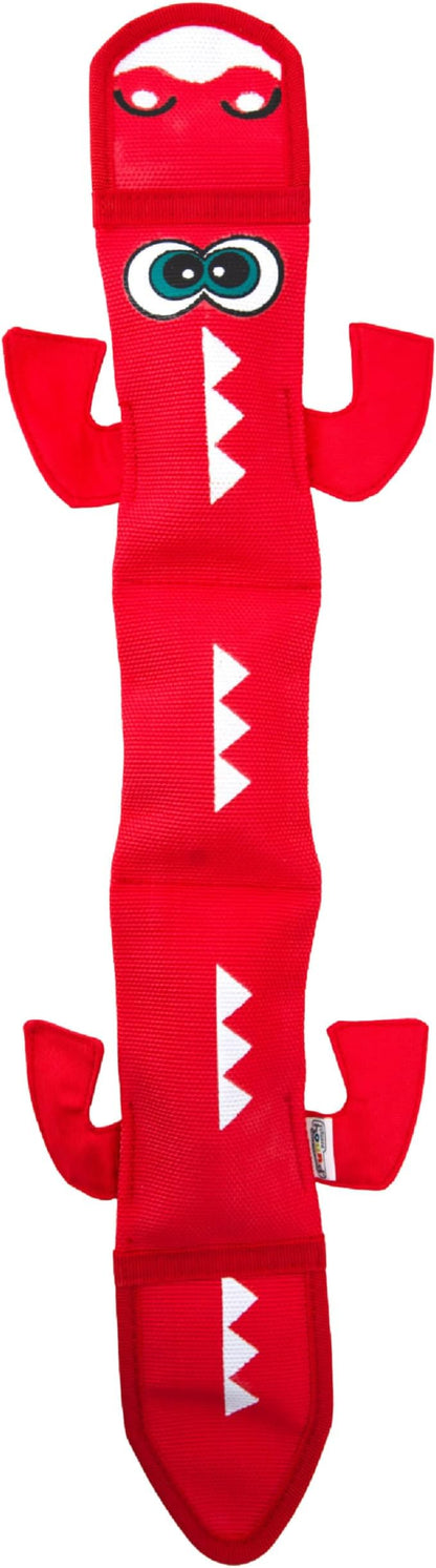 Outward Hound Fire Biterz Dragon Plush Firehose Material Interactive Dog Toy, Large