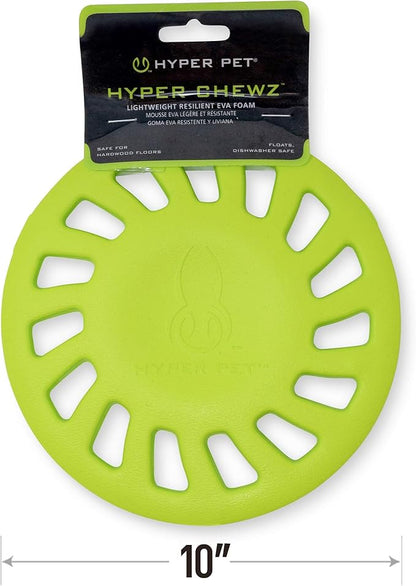 Hyper Pet Chewz Hubcap EVA Foam Dog Toy, Pack of 1, Green