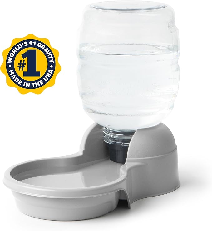 Petmate Aspen Pet Aspen Pet Lebistro Cat and Dog Water Dispenser, Made in USA, 6.75"L x 11.4"W x 11.9"H, 1 Gallon