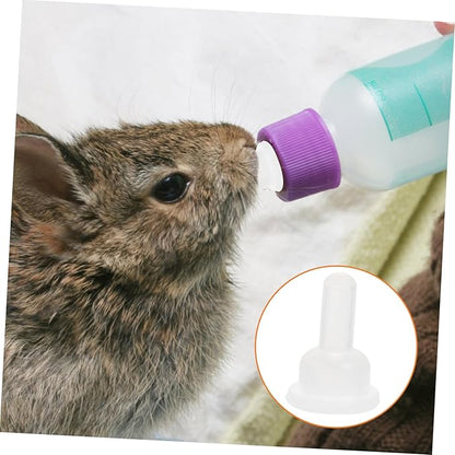 GANAZONO 40pcs Pet Nursing Supplies Silicone Bunny Pacifiers Soft Nipples for Puppy Milk Newborn Bottle Nipples
