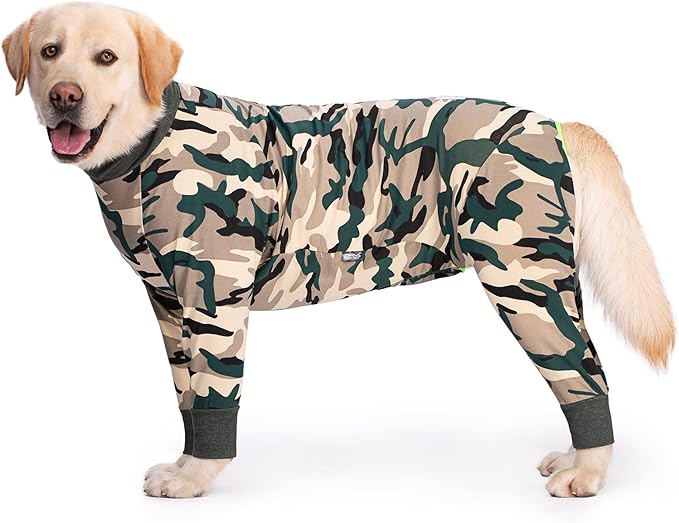 Caomo Dog surgery Recovery Suit female male for Dogs After Surgery Medium Large Dogs Onesie,Lightweight Dog recovery suit for Shedding Prevent Licking Surgical Wound,Dog Pajamas Pjs ,Full Belly