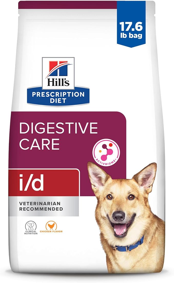 Hill's Prescription Diet i/d Digestive Care Dry Dog Food, Chicken, 17.6 lb. Bag