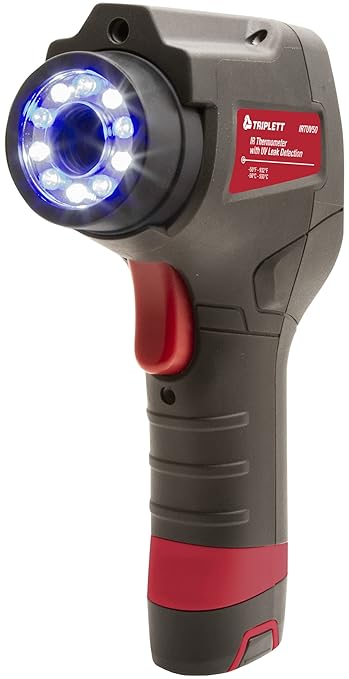 Triplett IRTUV50 Non-Contact IR Thermometer with UV Leak Detection, -4 to 752°F (-20 to 400°C)