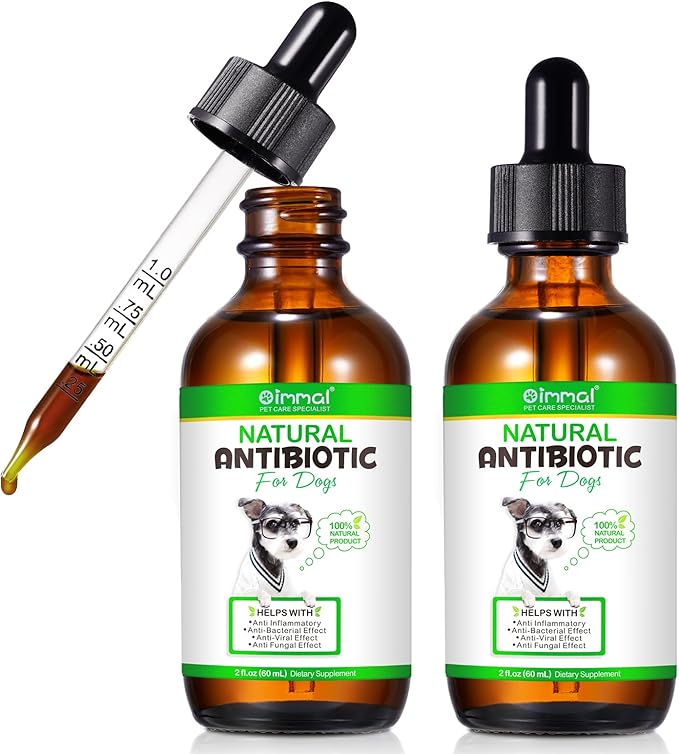Dog Antibiotics, Antibiotics for Dogs, Natural Dog Multivitamin Vitamins and Supplements 60ml-2pcs