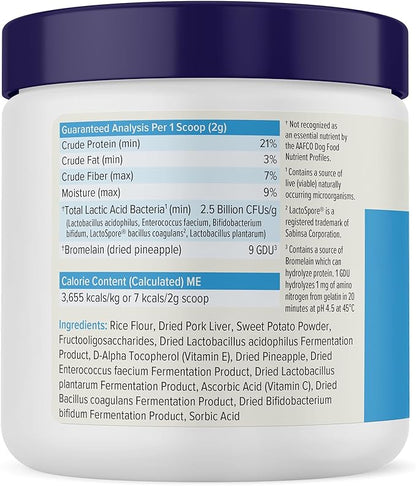 Vetnique Glandex Daily Probiotics for Dogs with Prebiotics to Support Gut Health, Diarrhea with Fiber and Digestive Enzymes, Dog Probiotic Powder (4.25oz Powder, Pork Powder)