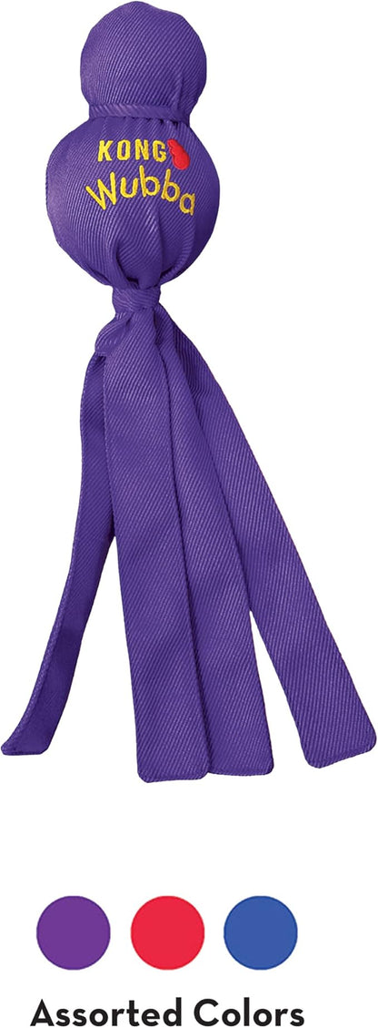 KONG Wubba - Dog Toy for Tug of War & Fetch - Dog Supplies for Puppy & Dog Playtime - Outdoor & Indoor Dog Toy - for Small Dogs