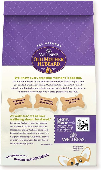 Old Mother Hubbard Wellness Just Vegg'n Dog Biscuits, Natural, Training Treats, Sweat Potato, Oats, Apples & Carrots Flavor, Mini Size, (20 Ounce Bag) (Pack of 2)
