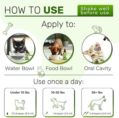 Cat UTI Treatment to Care for Kidneys and Bladder – Dog UTI Treatment for Pets of All Ages and Breeds – Urinary Tract Cat Safe Formula – Cranberry Supplement for Dogs & Other Pets – 2 Oz
