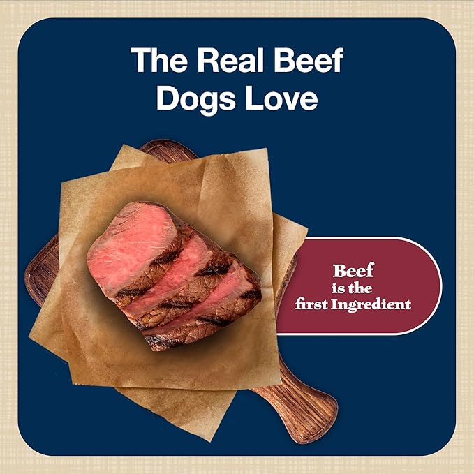 Blue Buffalo Bits Soft Dog Treats for Training,Made with Natural Ingredients & Enhanced with DHA,Beef Recipe,4-oz Bag,(Pack of 2)