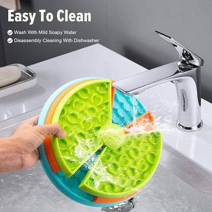 Slow Feeder Dog Bowl 3 Levels, Reduces Boredom and Anxiety, Non-Slip Interactive Puzzle Feeder, Suitable for Small/Medium/Larger Dogs