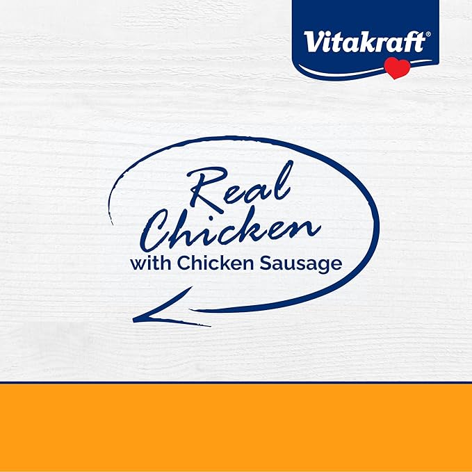Vitakraft Meaty Morsels Treats for Dogs - Chicken with Chicken Sausage - Super Soft Dog Treats for Training - Two Layers of Gently Oven-Baked Meaty Goodness