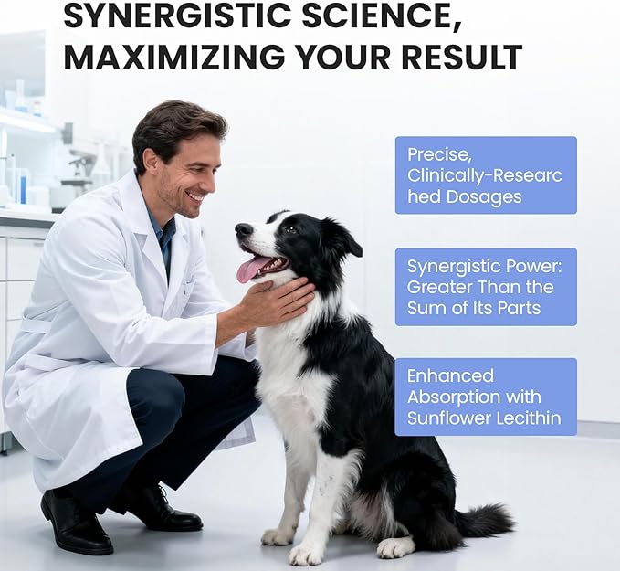 Dog Allergy Skin Relief Chews for Hotspot & Dry Skin, Itchy Skin Relief Supplement for Dog Paw Licking, Anti-Itch Soft Chews with Colostrum-Fish Oil-Probiotic to Boost Immune System 180ct