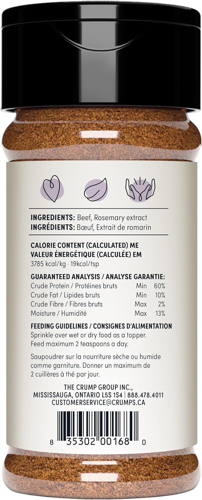Crumps' Naturals Beef Liver Sprinkles Brown, 4.2 Ounce (Pack of 1)