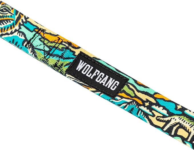 Wolfgang Heavy Duty Dog Leash, Pull-Tested for Walking & Training, WildWolf Print, Dual Handle Large