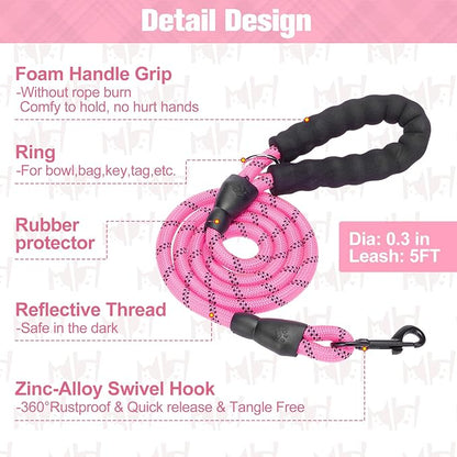 BEAUTYZOO Small Dog Harness and Leash Set,Step in No Choke No Pull Soft Mesh Dog Harnesses Reflective for Extra-Small Medium Puppy Dogs and Cats, Plaid Dog Vest Harness for XS S Pets, Pink XS