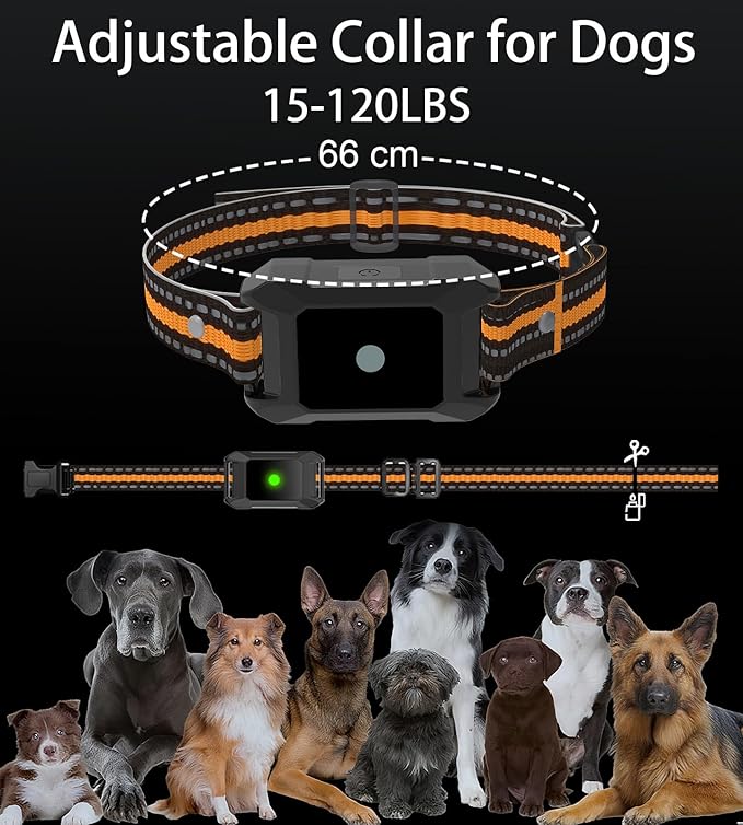 Dog Training Collar with Remote 4200FT 2 Dogs - Shock Collar for Barking Control, 4 Modes(Beep/Vibe/Static), IPX7 Waterproof for Swimming, 30-Day Rechargeable Battery, Adjustable for Small to XL Dogs