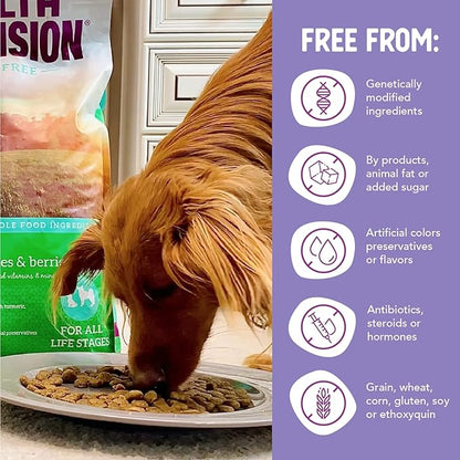Health Extension Grain Free Duck & Sweet Potato Dry Dog Food - 30+ Superfoods and Probiotics for All Life Stages (4 lb)