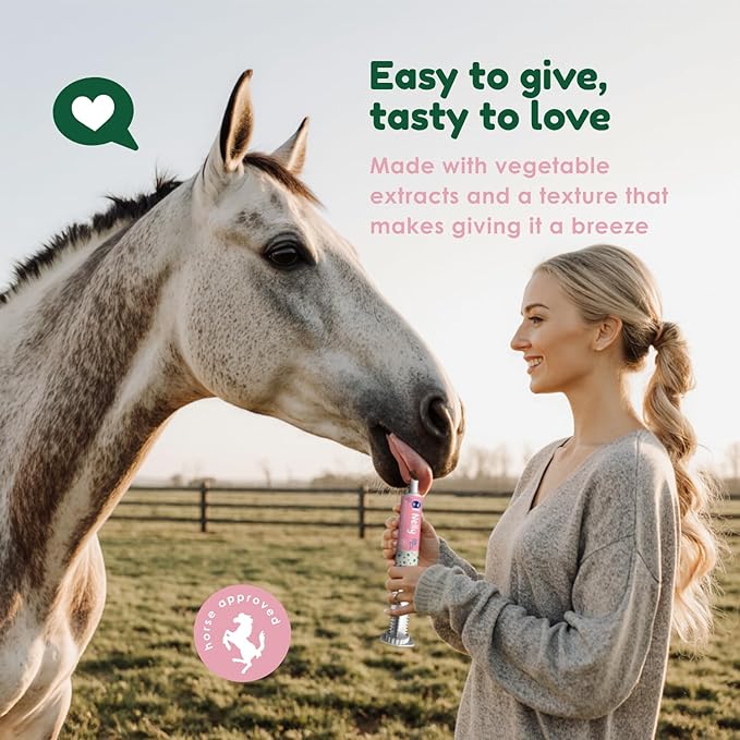 Horse Probiotic Paste – 8 Billion CFU Equine Probiotic with Prebiotics & Vitamins – Hindgut Health, Digestive Balance & Feed Efficiency Support – 80CC