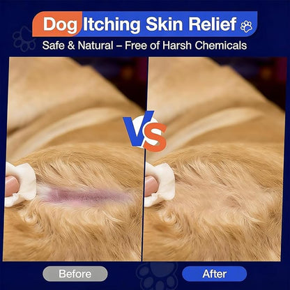 180 Chews Dog Allergy Chews, Itching Skin Relief, Natural Dog Allergy Relief Treatment for Paw Licking, Hot Spots, Anti-Itch, Dry Skin, Allergies & Immune Support Supplement