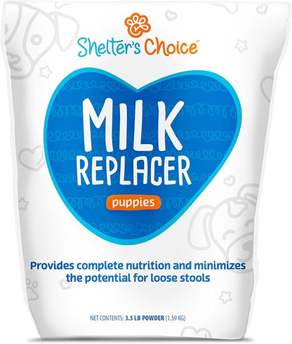 Shelter's Choice Puppy Milk Replacer, Milk for Abandoned Puppies or Puppies Born in Shelters, Provides Complete Nutrition, Supports Healthy GI Tract, and is Easy to Mix, 3.5 lb