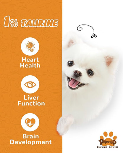 PAWUP Chicken Sweet Potato Dog Treats, Double Sweet Potato Chews with Taurine, Healthy Pet Snacks for Small Medium Large Dogs, 12.5 oz