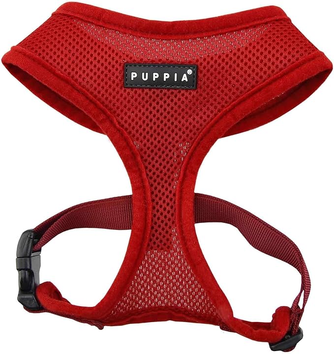 Puppia Soft Dog Harness, Wine, Large (PDCF-AC30-WN-L)