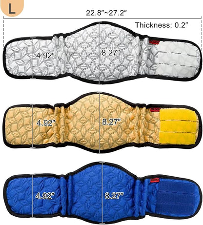 Mkono Male Dog Belly Band Wraps Washable Dog Diapers Male for Small and Medium Dogs (3 Pack), Waist 19.2 Inches to 23.8 Inches
