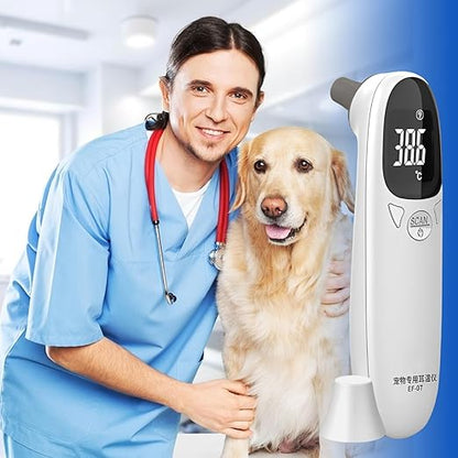 Animal Thermometers - Double Mode Design Veterinary Thermometers, Accurate Puppy Fever Detection Device | Flexible Temperature Options Pet Supplies for Dogs, Clear Led Display, for Cats, Cows
