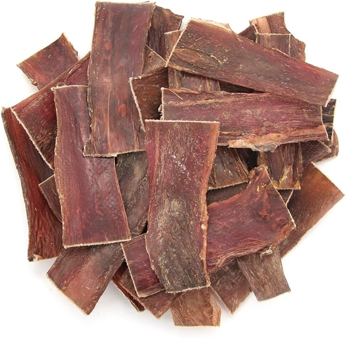 GigaBite Beef Esophagus Dog Treats - Natural Gullet Sticks for Dogs, High Protein Single Ingredient Dog Chews, Rawhide Free Dental Dog Treats for All Dog Breeds - Strips (6 Inch), Pack of 22