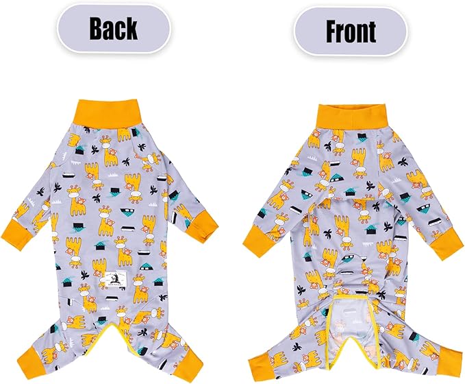 Dog Surgery Recovery Suit Onesies for Large Dogs Spayed Recovery Suit Cone Alternative After Surgery Abdominal Wounds Protector Dog Bodysuit for Medium Large Dogs Pajamas