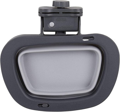 Dexas Popware for Pets Collapsible Kennel Bowl, PW275432429, Light Gray, Regtangular