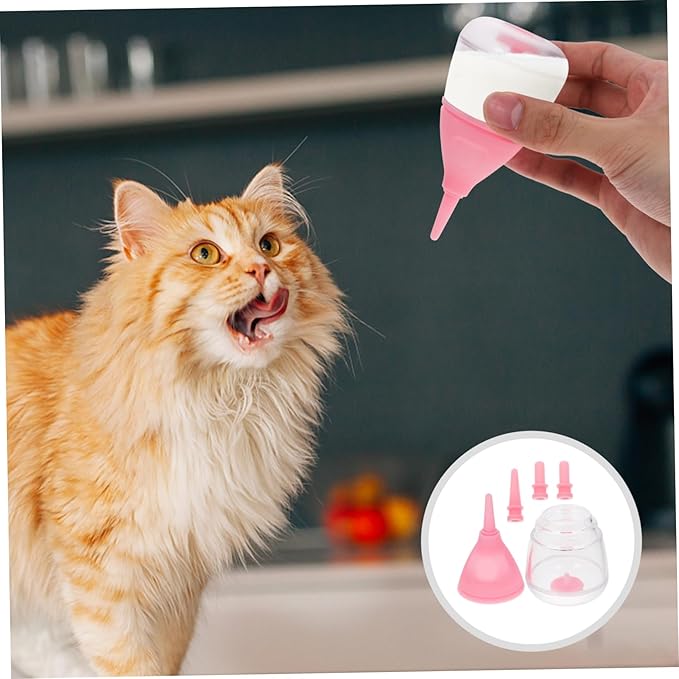 Toddmomy Portable Kitten Nursing Bottle Pet Feeding Bottle for Puppy Cat Kitten Milk Kit