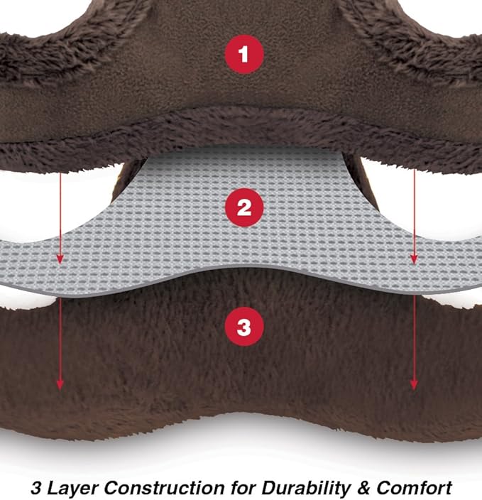 Voyager Step-in Plush Dog Harness – Soft Plush, Step in Vest Harness for Small and Medium Dogs by Best Pet Supplies - Chocolate Suede, XL (Chest: 20.5-23") (Pack of 2)
