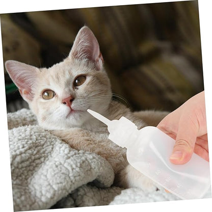 4pcs Reusable Pet Feeding Bottles Cat Milk Bottle Dog Puppy Kitten Nursin Kit