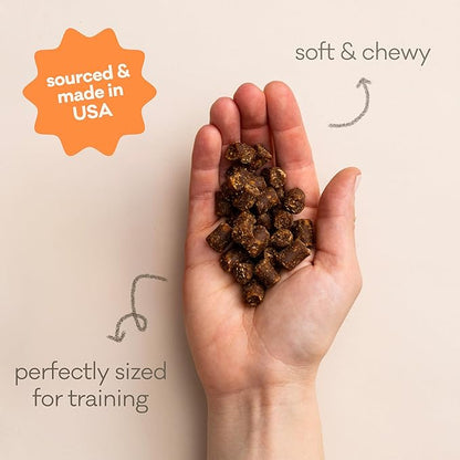 Polkadog Wonder Nuggets 3-Pack Dog Treats - Peanut Butter, Soft & Chewy, Limited Ingredient, Lean Protein & Omega-3 Rich Snacks for Dogs, Great for Training All Breeds, Made in USA - 10oz (3pk)