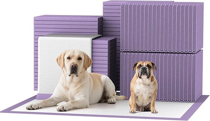 Lavender Scented Super Absorbent & Leak-Proof Puppy Pads, 30"x36" Odor Control Pet Training Dog Pee Pads, Thicken Quick Dry Pee Pads, Potty Training Pads for Dogs Cats