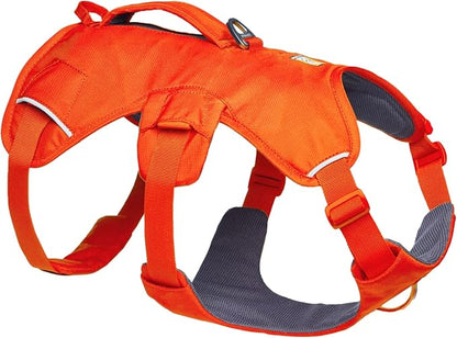 Ruffwear, Web Master, Multi-Use Support Dog Harness, Hiking and Trail Running, Service and Working, Everyday Wear, Blaze Orange, XX-Small