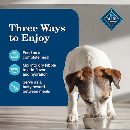 Blue Buffalo Homestyle Recipe Senior Wet Dog Food, Made with Natural Ingredients, Chicken Dinner with Garden Vegetables, 12.5-oz Cans (12 Count) (Pack of 2)