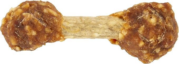 Good 'n' Fun Chicken Flavored Dumbbells for Small Dogs,4 Ounces,Treat Your Dog to Long-Lasting Chews Made with Premium Chicken & Long-Lasting Beef Hide,(Pack of 2)