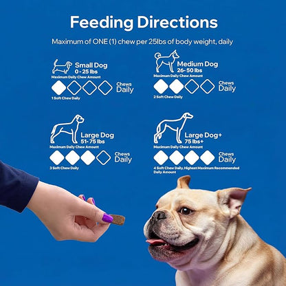 Dog Probiotics for Digestive Health & Gut Health | Probiotics for Dogs w/Prebiotics & Digestive Enzymes | Dog Probiotics for Diarrhea, Bad Breath, Immunity | Constipation & Gas Relief for Dogs | 90ct