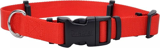 Coastal Pet SecureAway Collar Protector for Flea Collars - Adjustable pet Accessory - Protective Flea Collar for Dogs & Puppy - Red, 1" x 14-20"