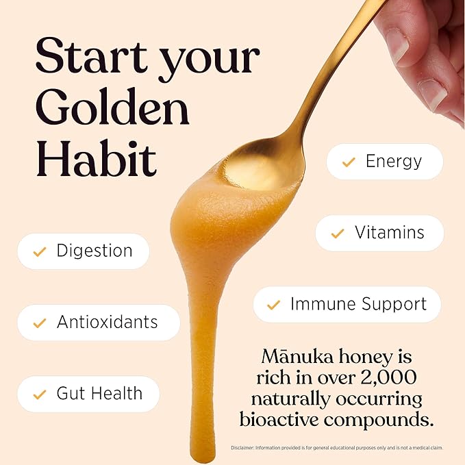 Manuka Honey UMF 10+ (MGO 261+) 100% Pure New Zealand - Certified, Raw, 17.6 Oz (500g)