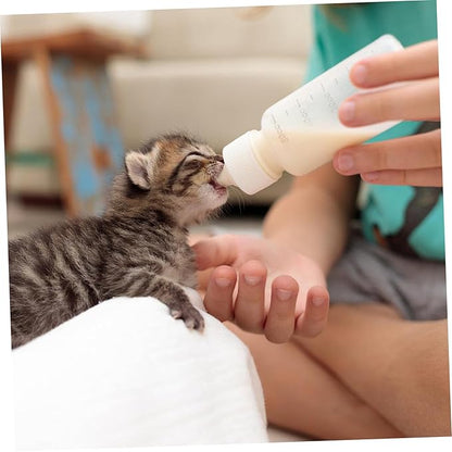 Toyvian PET Nursing Set Bottles and Brushes for Newborn Animals Includes Small Animal Milk Bottles and Feeding Tools for Puppies and Kittens