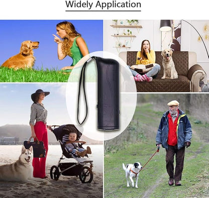 OYEFLY Handheld Dog Trainer, 3 in 1 with LED Flashlight,Bark Stopper Dog Trainer Devices Training Tool/Stop Barking(Black)