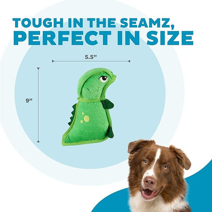 Outward Hound Xtreme Seamz Dino Squeaky Plush Dog Toy - Reinforced Dense Stuffing Plush Toy
