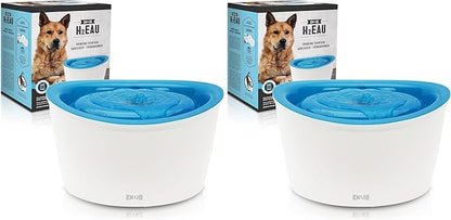 ZEUS H2EAU Elevated Dog and Cat Drinking Water Fountain with Purifying Filter, 6L Capacity (Pack of 2)