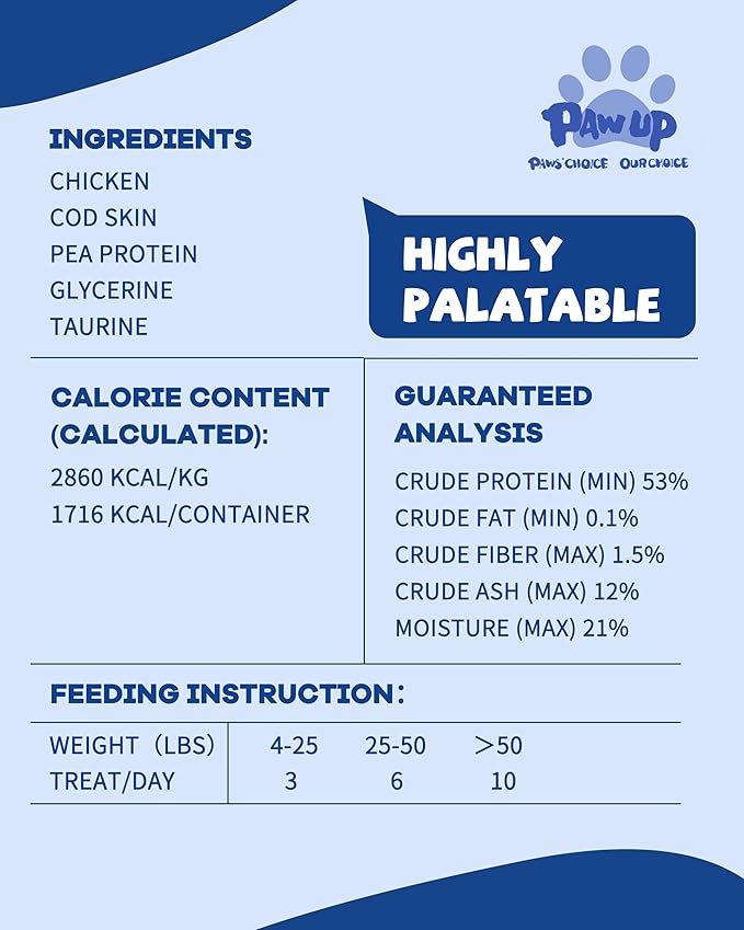 PAWUP Dog Treat Chicken Wrapped Cod Skins, Fish Chews Rolls for Medium Dogs, Healthy, Rawhide-Free, 21 oz