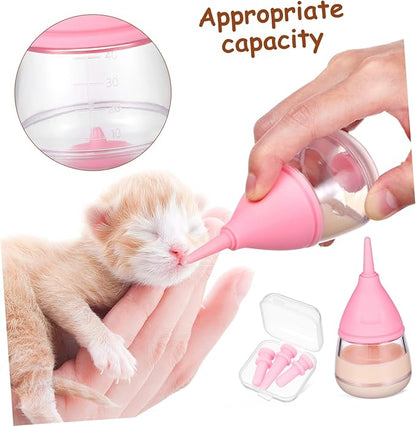 Abaodam Dog Bottles for Puppies Milk Kitten Bottles for Nursing Pet Supplies Silicone Nipples