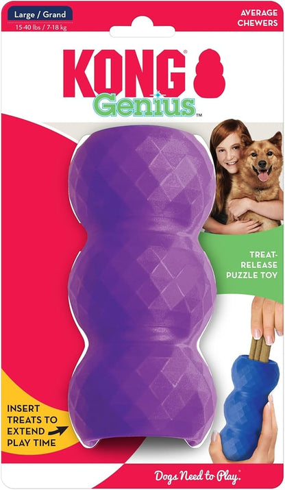 KONG - Genius Mike - Interactive Treat Dispensing Dog Puzzle Toy (Assorted Colors) (Large)